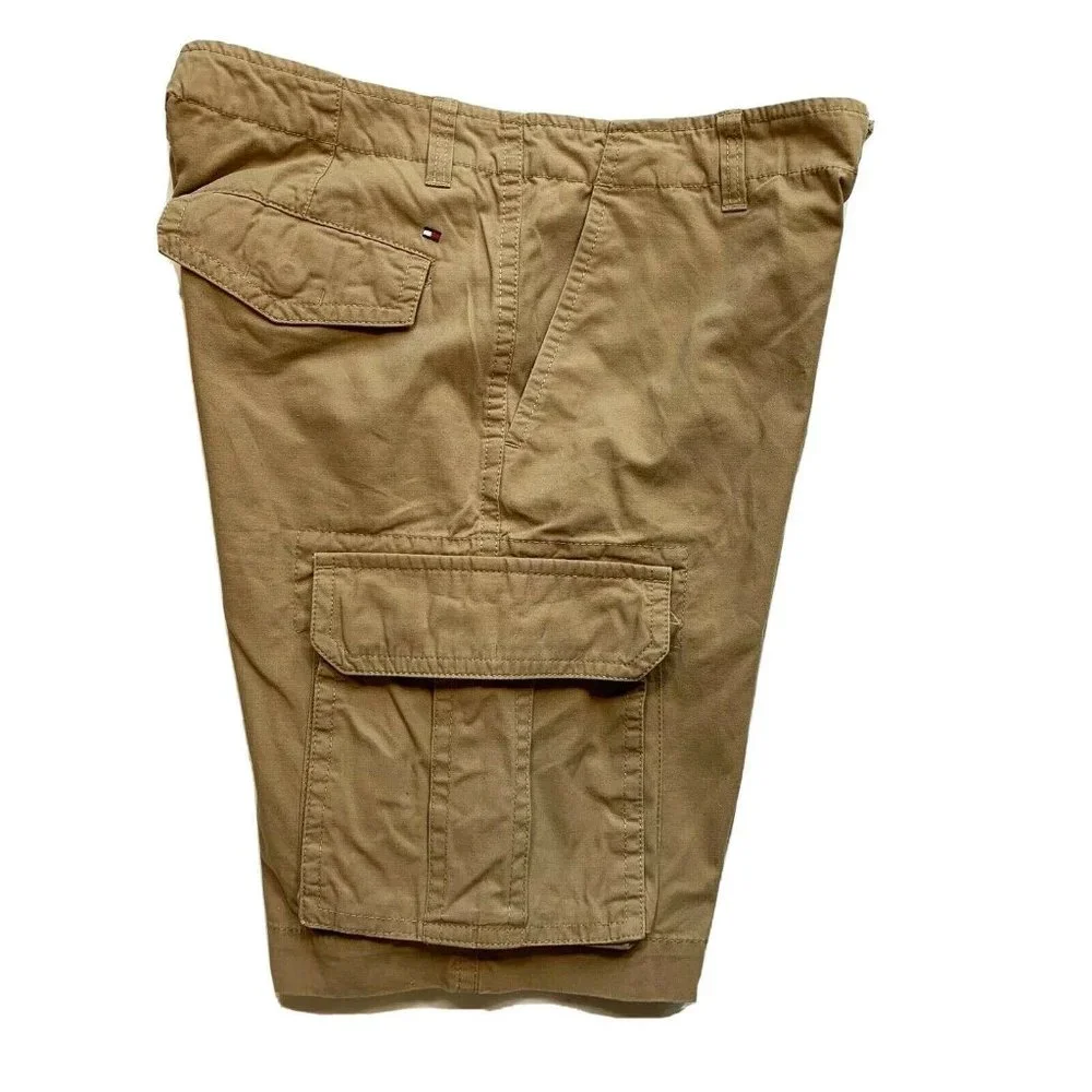 Tommy Hilfiger Cargo‎ Shorts Mens 33 (35x11.5) Relaxed Longer Length Heavyweight